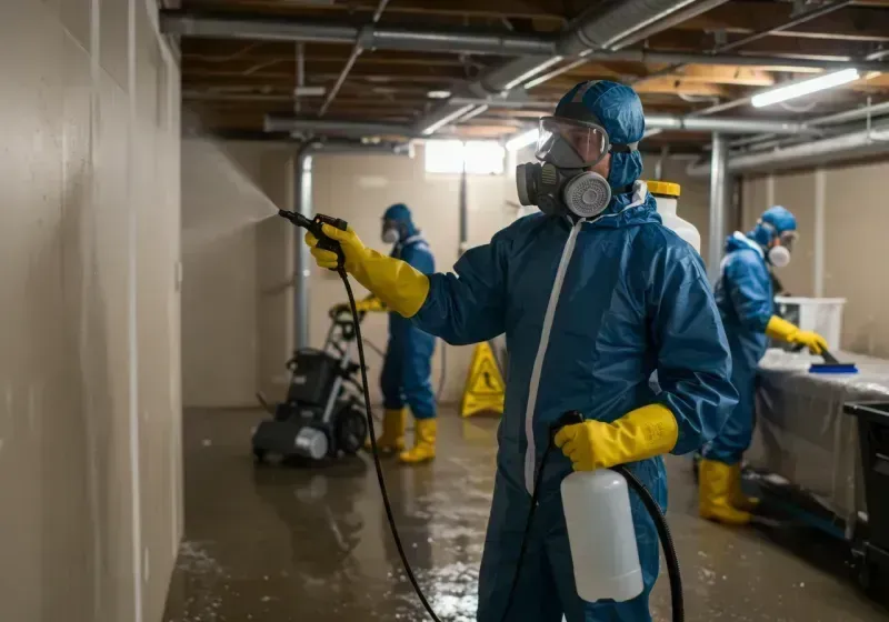 Basement Sanitization and Antimicrobial Treatment process in Lake Park, NC