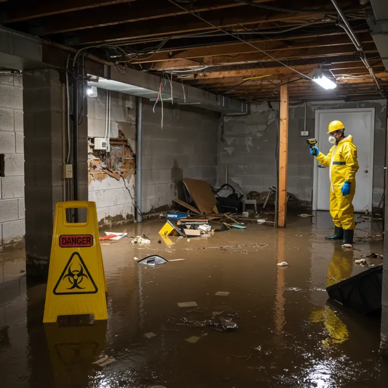 Flooded Basement Electrical Hazard in Lake Park, NC Property